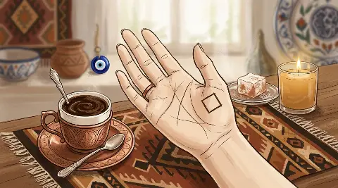 El falında kare işareti neyi gösterir? Avuç içindeki koruyucu iz