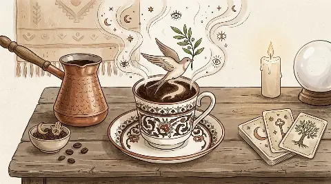 Kahve falında kuşun ağzında dal görmek neye işaret?