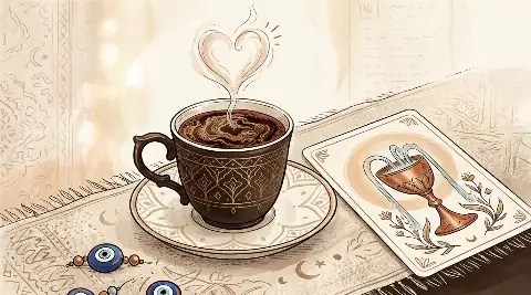 Katina falında kupa ası aşk için ne anlama gelir?
