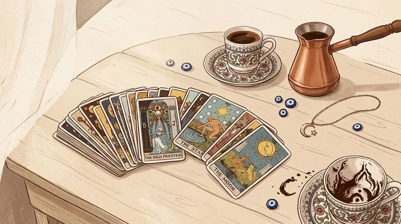 Tarot Falı — Online Ücretsiz Kart Aç, Açılımını Yorumlat