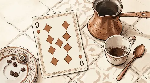 Katina falında Karo Dokuzlusu kartının görseli