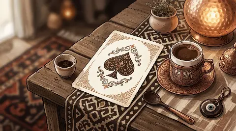 Katina falında Maça Ası kartının görseli