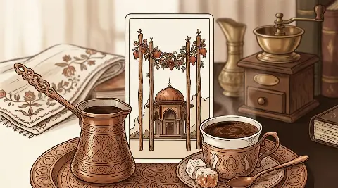 Asa Dörtlüsü tarot kartının sembolik illüstrasyonu