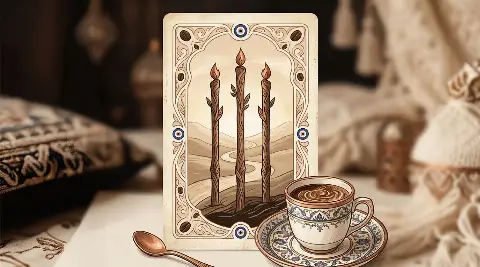 Asa Üçlüsü tarot kartının sembolik illüstrasyonu