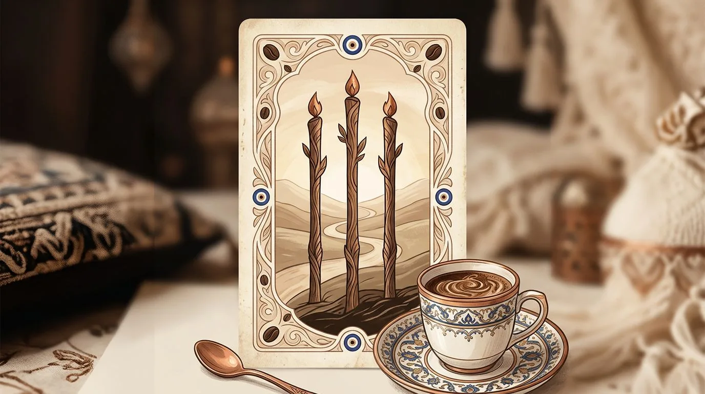 Asa Üçlüsü tarot kartının sembolik illüstrasyonu