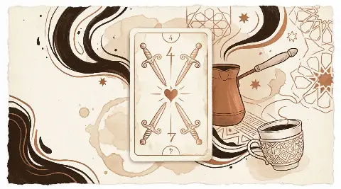 Kılıç Dörtlüsü tarot kartının sembolik illüstrasyonu