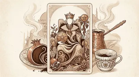 Tılsım Kralı tarot kartının sembolik illüstrasyonu