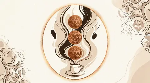 Tılsım Üçlüsü tarot kartının sembolik illüstrasyonu